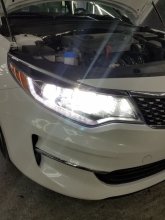 Встановлення дальнього лед-світла на KIA Optima 2018 р.в.