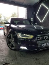 Установка LED ламп Audi S4 2012 р.в.