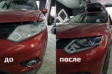 Перепакування фар на Nissan Rogue 2017 р.в.