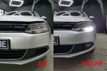 Встановлення LED противотуманок на Volkswagen Jetta 2016 р.в.