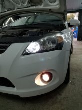 Установка led ламп на Kia Ceed 2008 р.в.