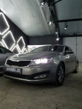Встановлення led ламп на Kia Optima 2015 р.в.