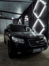 Установка ксенона Hyundai Santa Fe 2011