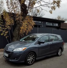 Установка линз Mazda Premacy 2014