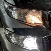 Встановлення LED ламп на Toyota Land Cruiser Prado 150 2018 року