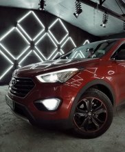 Установка сигнализации Hyundai Santa Fe 2015 г.в.