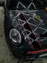 Оклейка смуг на Mini Cooper S 2016 р. в.