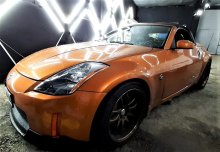 Полірування і оклейка фар Nissan 350Z 2004 р.в.