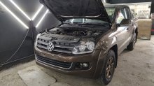 Установка LED линз  Volkswagen Amarok 2017 г.в.