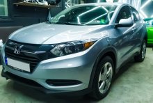 Установка светодиодных линз Honda HR-V 2017 г.в.