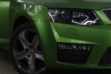Встановлення лінз Skoda Octavia RS 2014
