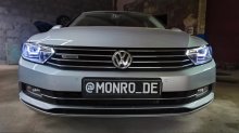 Встановлення лед лінз на Volkswagen Passat b8