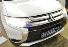 Установка светодиодных ламп на Mitsubishi Outlander 2015