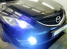 Установка ксенона Mazda 6
