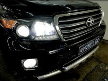 Встановлення лед на Toyota Land Cruiser 200