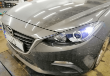 Установка ксенона Mazda 3