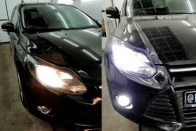 Установка LED ламп Ford Focus