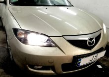 Установка ксенона Mazda 3