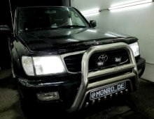 Установка светодиодных ламп Toyota Land Cruiser 100