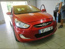 Установка линз Hyundai Accent
