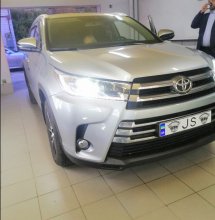 Установка ксенона Toyota Highlander 2019