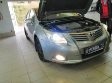 Установка led ламп Toyota Avensis