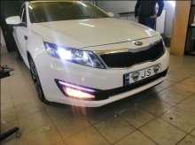 Установка ксенона Kia Optima