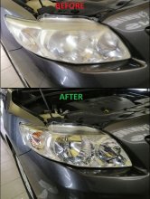 Полировка фар Toyota Corolla