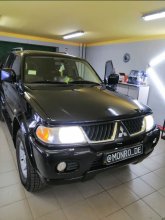 Установка светодиодных ламп Mitsubishi Pajero Sport