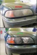 Полировка фар BMW e39