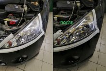 Полировка фар Mitsubishi Grandis