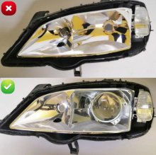 Установка линз Opel Astra G 2002