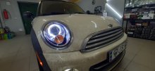 Установка линз и ксенона Mini Cooper