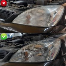 Полировка и регулировка фар Mitsubishi Lancer 2007 г.в.