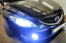 Установка ксенона Mazda 6