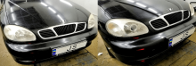 Установка линз Daewoo Lanos