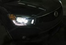 Установка LED ламп Ssang Yong Corando