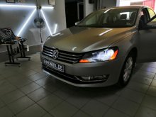 Установка светодиодных ламп Volkswagen Passat b7