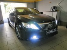Установка світлодіодних ламп Toyota Camry