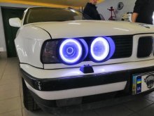 Установка линз  BMW E34