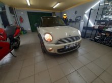 Установка линз и ксенона Mini Cooper