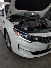 Встановлення дальнього лед-світла на KIA Optima 2018 р.в.