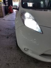 Установка светодиодных ламп Nissan Leaf 2016 г.в.
