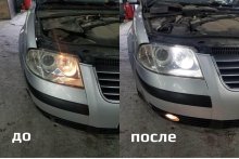 Установка LED ламп Volkswagen Passat b5