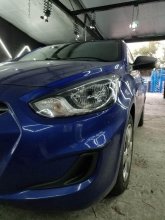 Перепаковка фар  Hyundai Accent 2014 г.в.