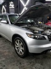Встановлення світлодіодних ламп Iв противотумані фари Infiniti FX35 2010 р.в.