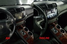 Встановлення магнітоли на Toyota Highlander 2014 р.в.