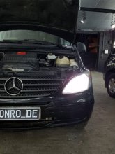 Установка светодиодных ламп Mercedes-Benz Viano