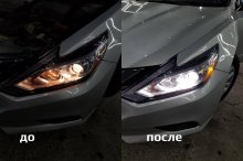 Установка ксенона Nissan Altima 2018
