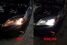 Встановлення ксенона на Toyota Camry 2015